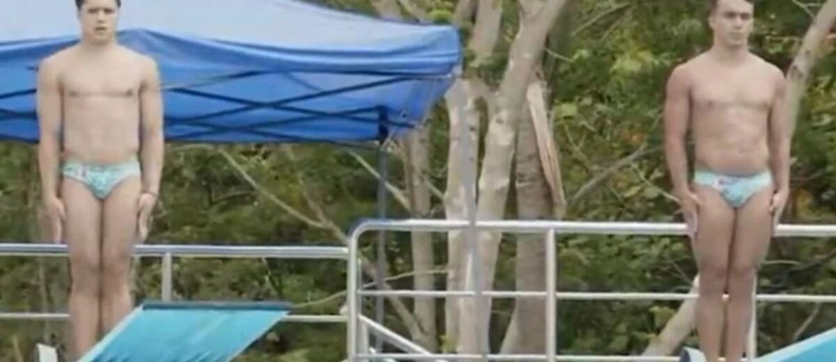 Osmar Olvera y Juan Celaya logran voltereta para ganar el oro en trampolín sincronizado