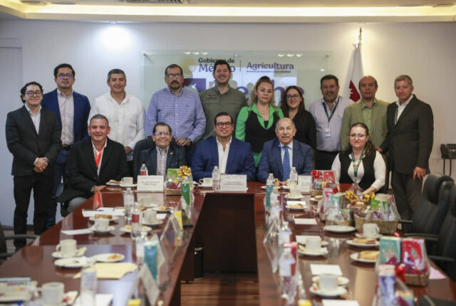 Reunión institucional para el convenio de Leche para el Bienestar e Inafed