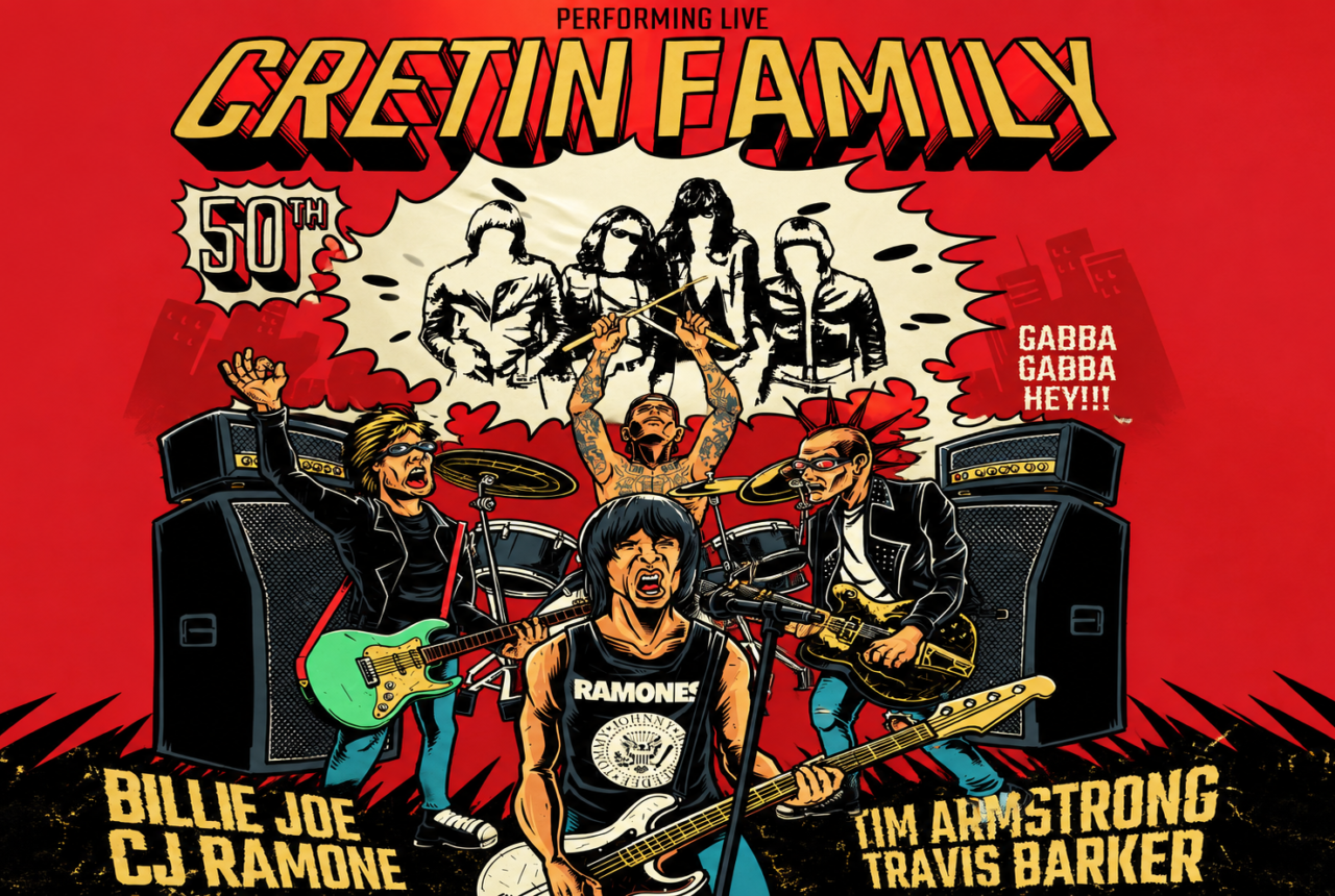 Cretin Family: Billie Joe, Travis Barker y Tim Armstrong se unieron para celebrar los 50 años de Ramones