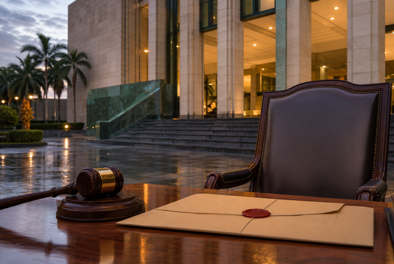 Silla vacía y documento legislativo representan la transición de gobierno en Sinaloa
