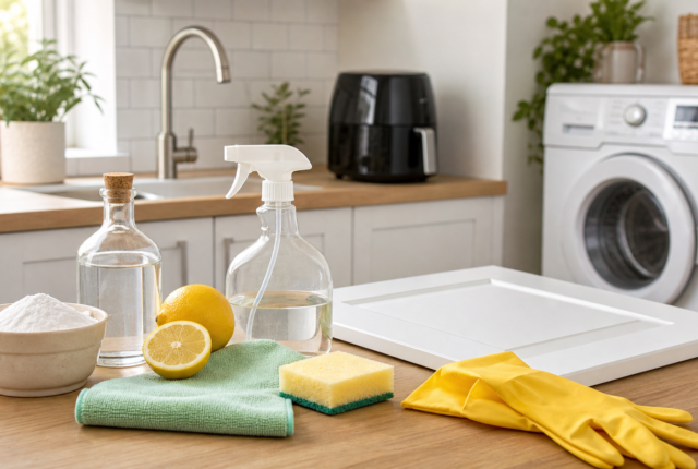 Trucos caseros para limpiar puertas, freidora de aire, microondas y filtros de campana