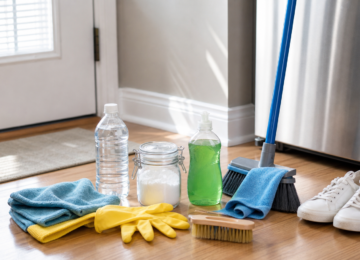 Productos comunes y herramientas para limpiar distintas zonas de la casa