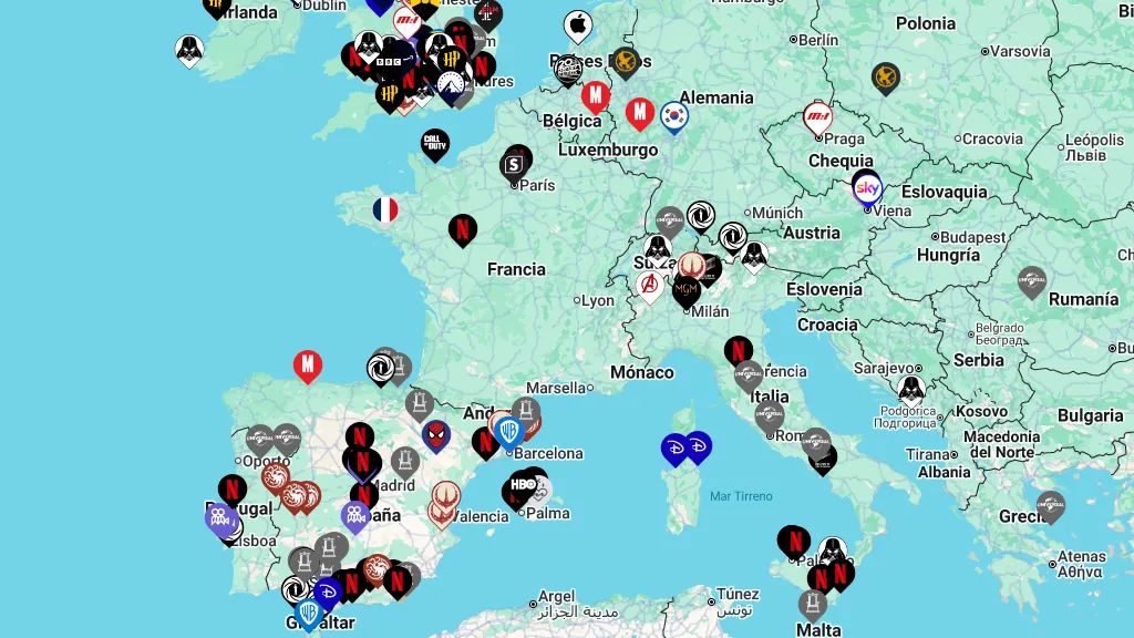 ¿Dónde se grabó tu película favorita? Este mapa te muestra las locaciones reales